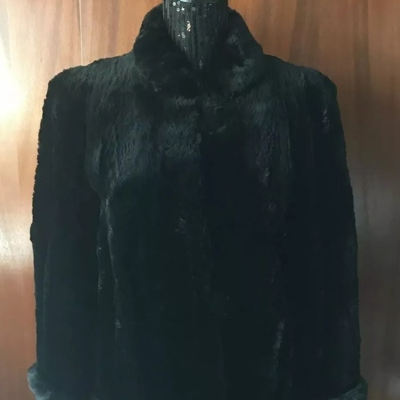 Ross Furs Jackets & Blazers - Vintage Ross Furs Black Beaver Fur Coat M/L